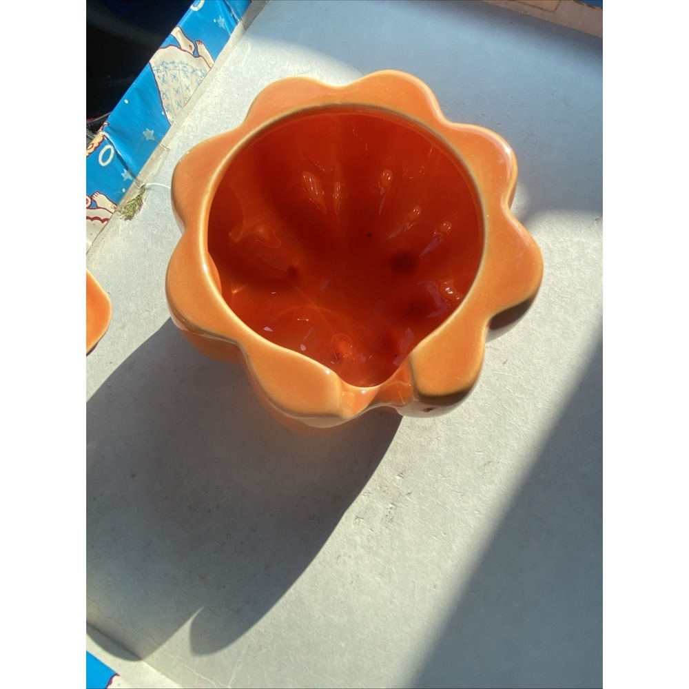 Pottery Barn Japan Pumpkin Shaped Lidded Vintage Sugar/ Condiment Bowl Fall Rare - Picture 3 of 6